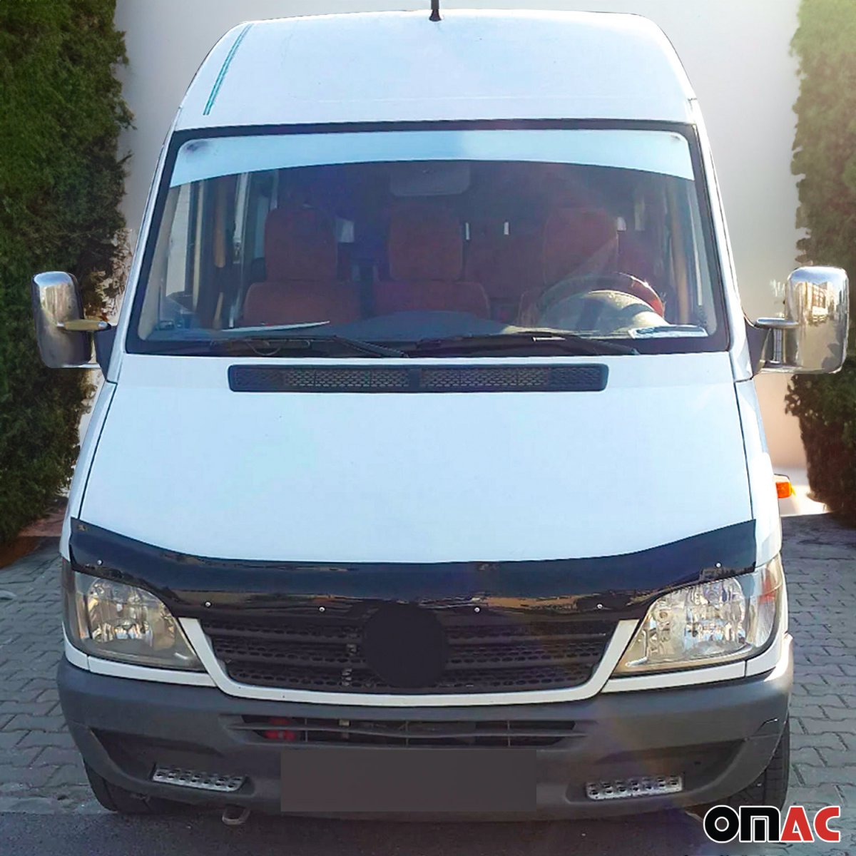 Mercedes Sprinter W903 Sun Deflector and Hood Deflector Kit - Omac - Wind Deflector 2Pcs - '00-'06